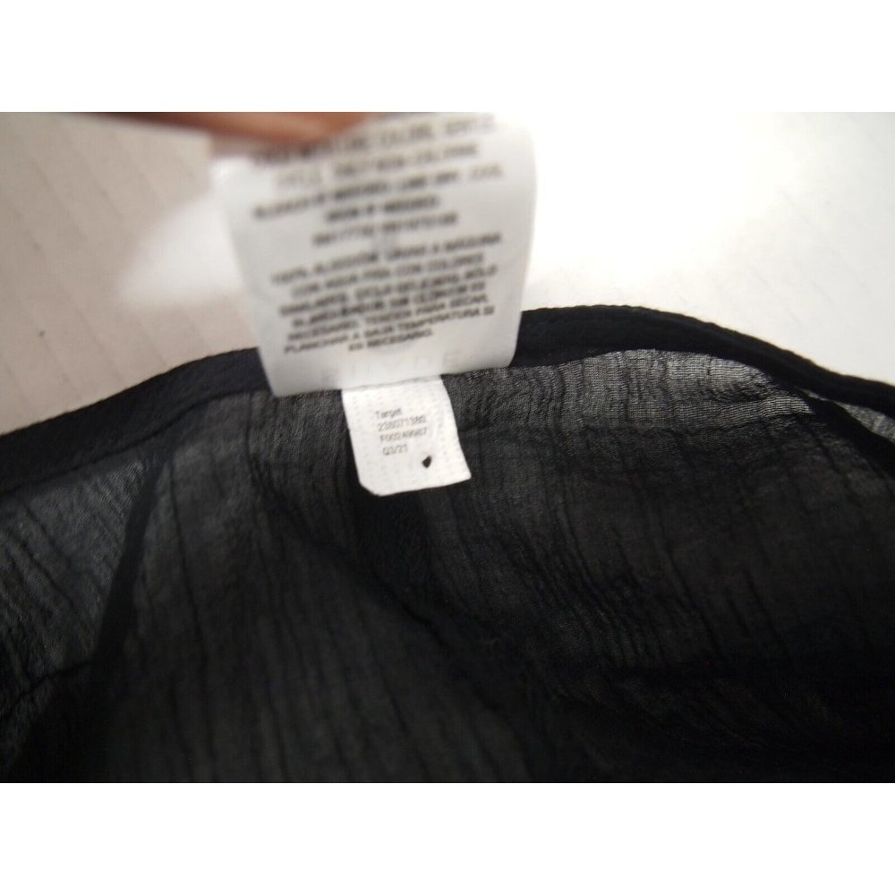 Shade & Shore Target Womens Swimsuit M Coverup Dress Long Bell Sleeve Gauz Black - Picture 9 of 9